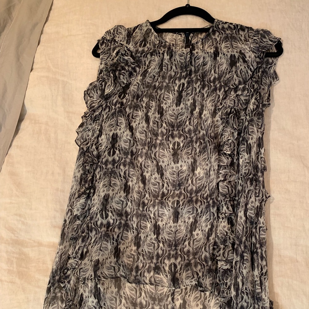 Thomas Wylde high low sleeveless blouse